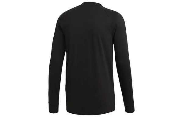 adidas originals Classic Round Neck Cozy Long Sleeves Sweatshirt Black, black