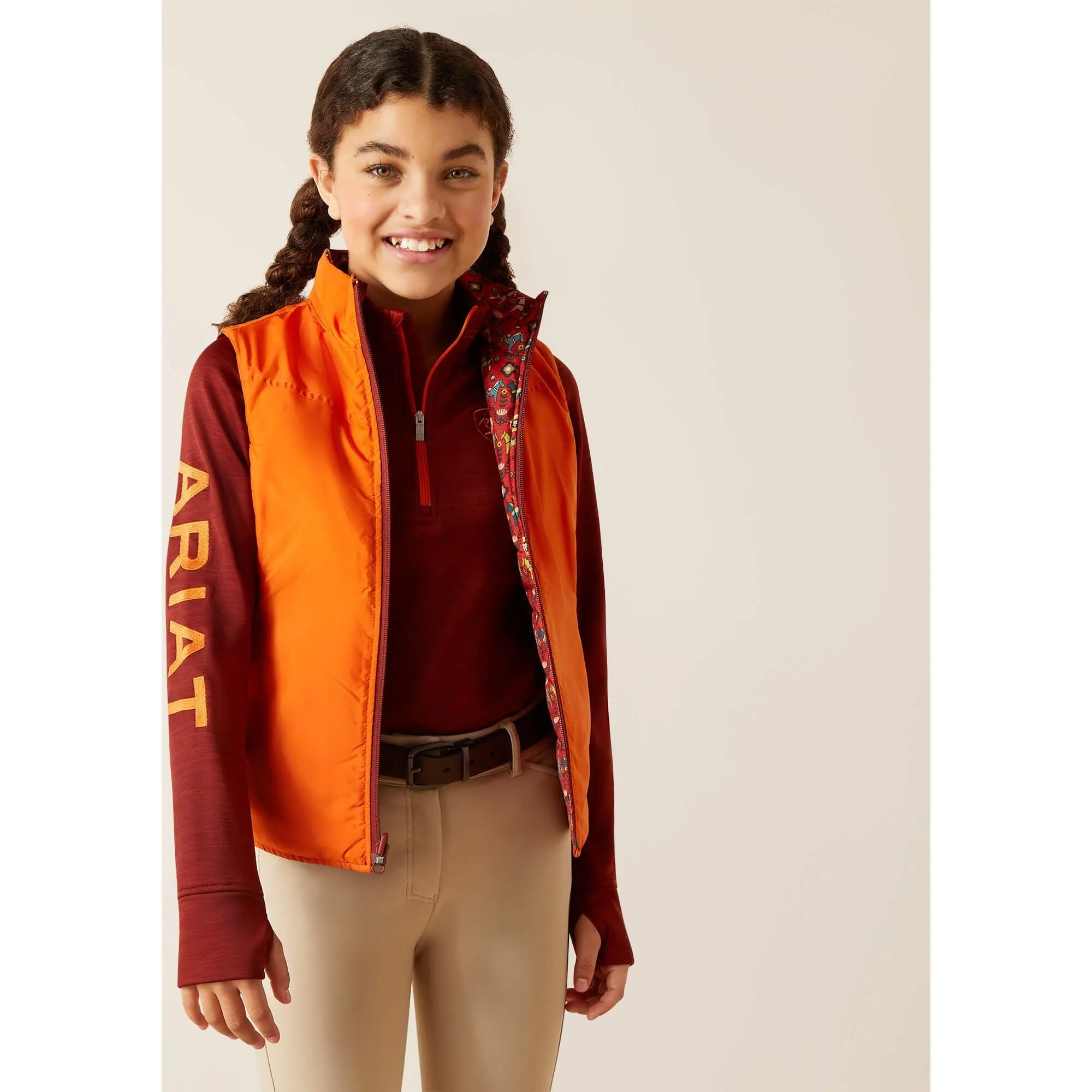 Ariat Girl's Dala Horse Bella Reversible Insulated Vest