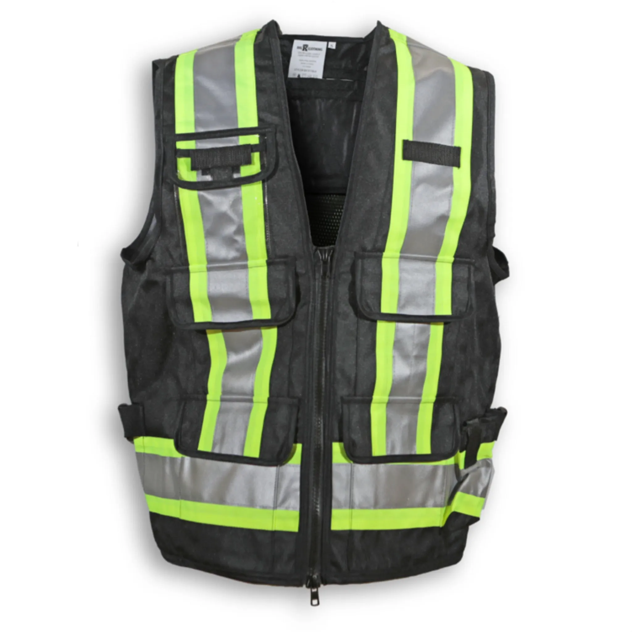 Big K Men's Polyester Supervisor Vest with Roll Down Mesh Back for Ventilation - CSA Approved, 3M Reflective Tape, Multiple Pockets | Sizes: S-5XL