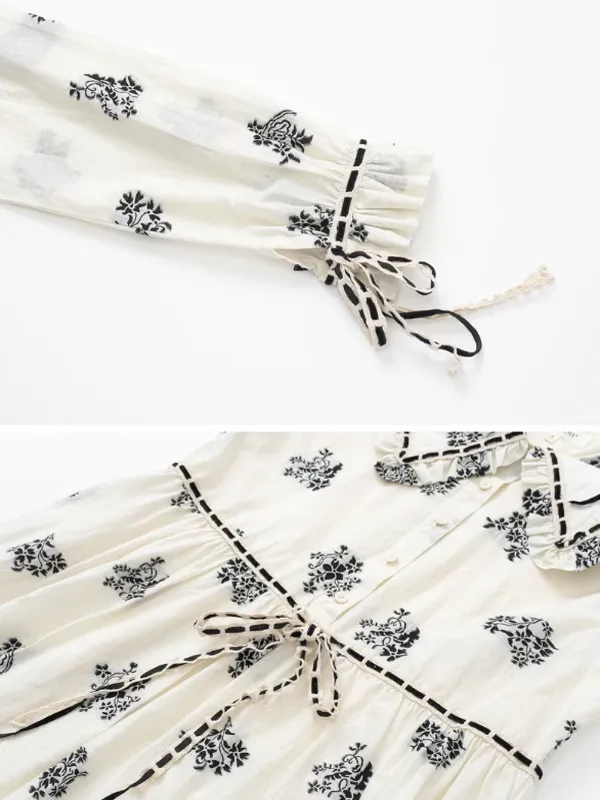 Blossoming Elegance Ribbon Dress