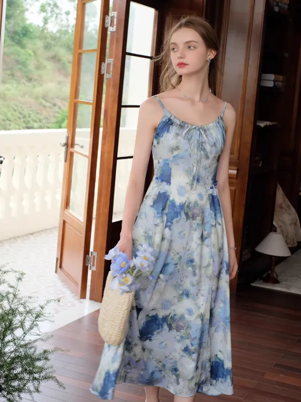 Blue Blossom Summer Dress