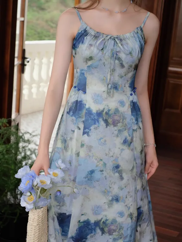 Blue Blossom Summer Dress