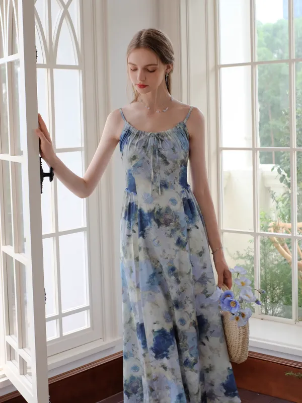 Blue Blossom Summer Dress