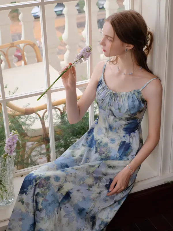 Blue Blossom Summer Dress