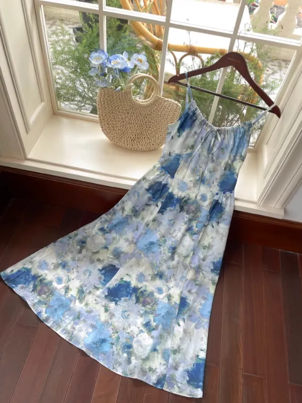 Blue Blossom Summer Dress