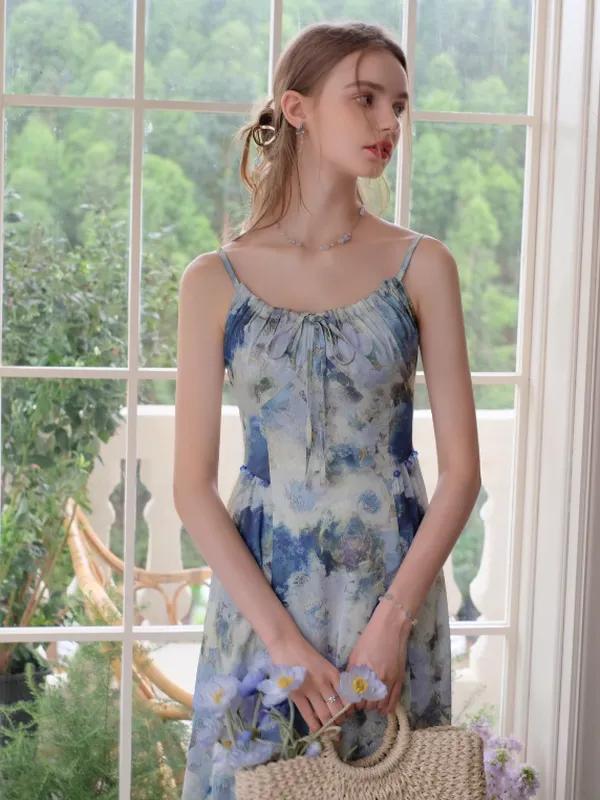 Blue Blossom Summer Dress