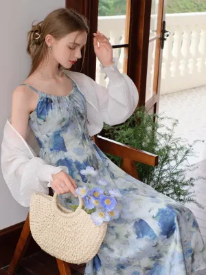 Blue Blossom Summer Dress