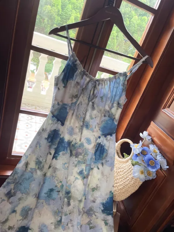 Blue Blossom Summer Dress