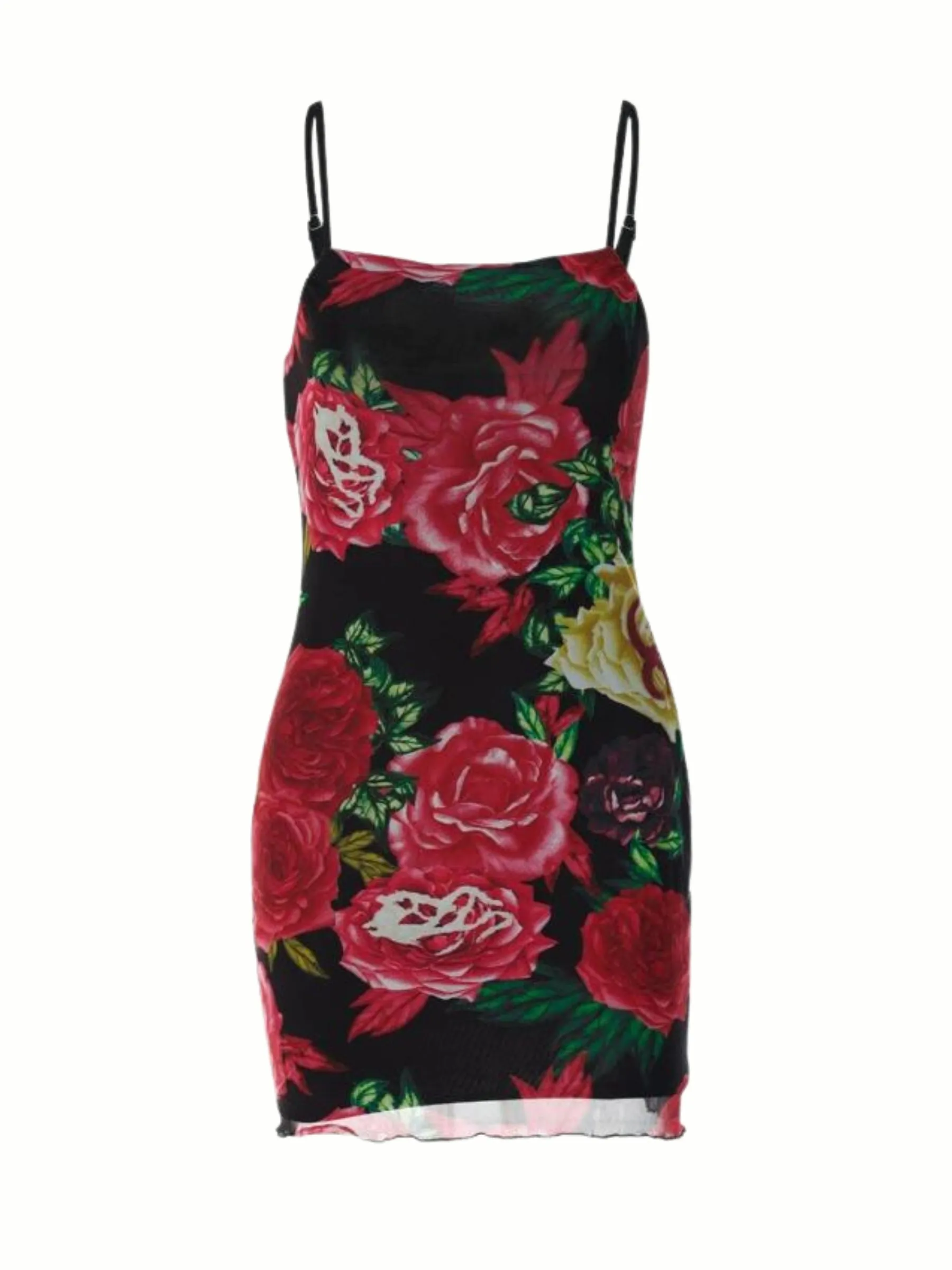 Bonnyshow Talyn Mesh Floral Mini Dress