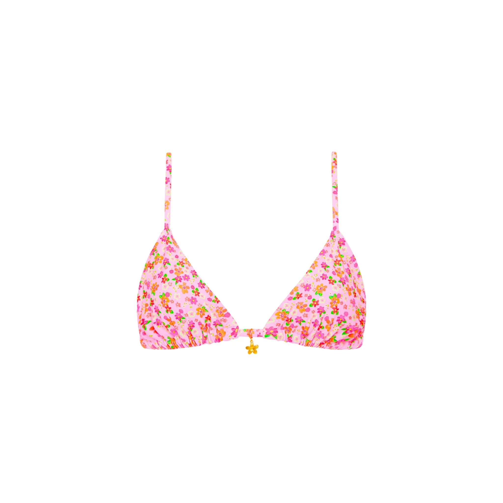 Bralette Bikini Top - Frangipani Fever