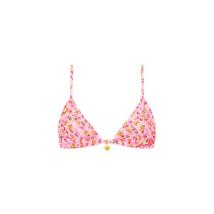 Bralette Bikini Top - Frangipani Fever