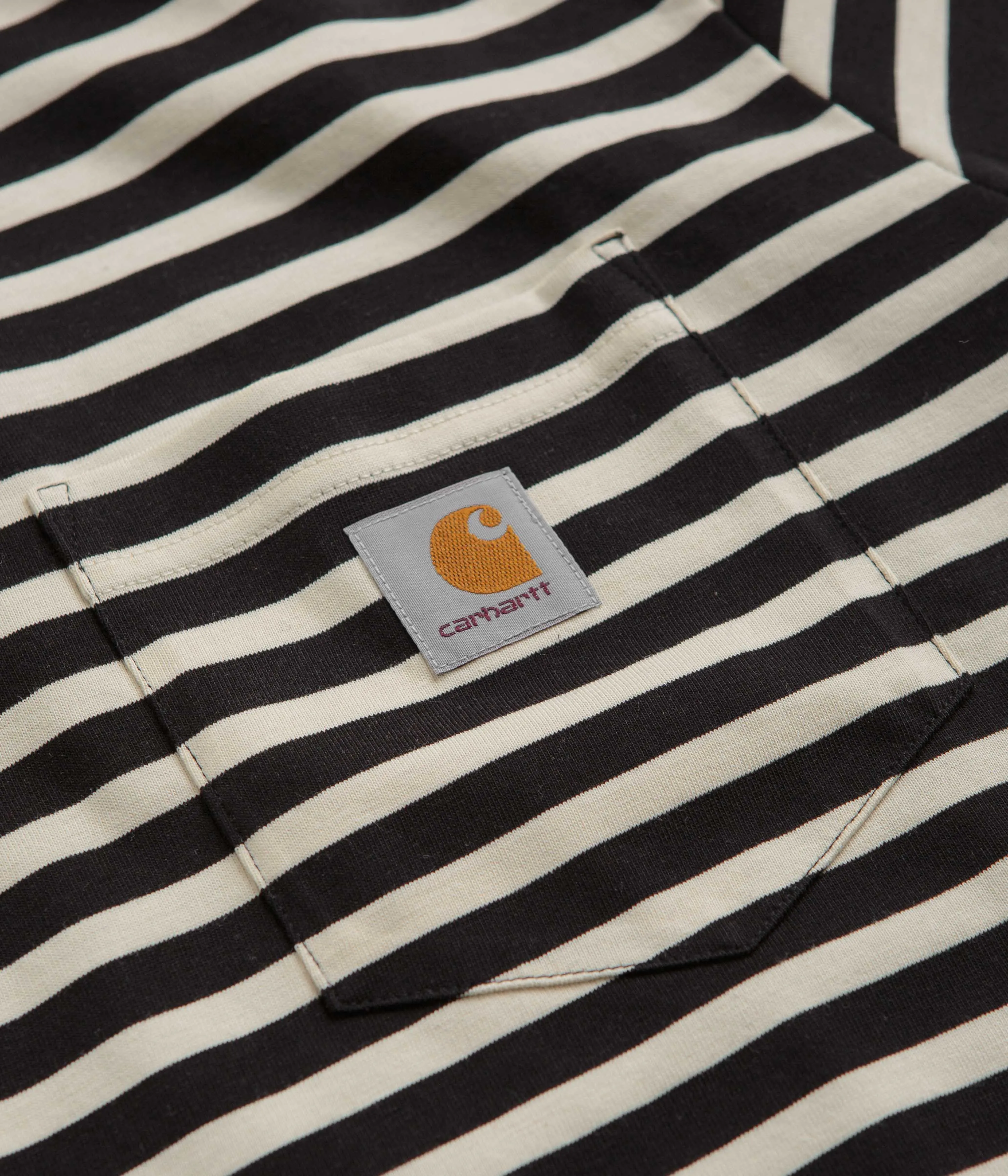 Carhartt Seidler Pocket T-Shirt - Seidler Stripe / Salt / Black