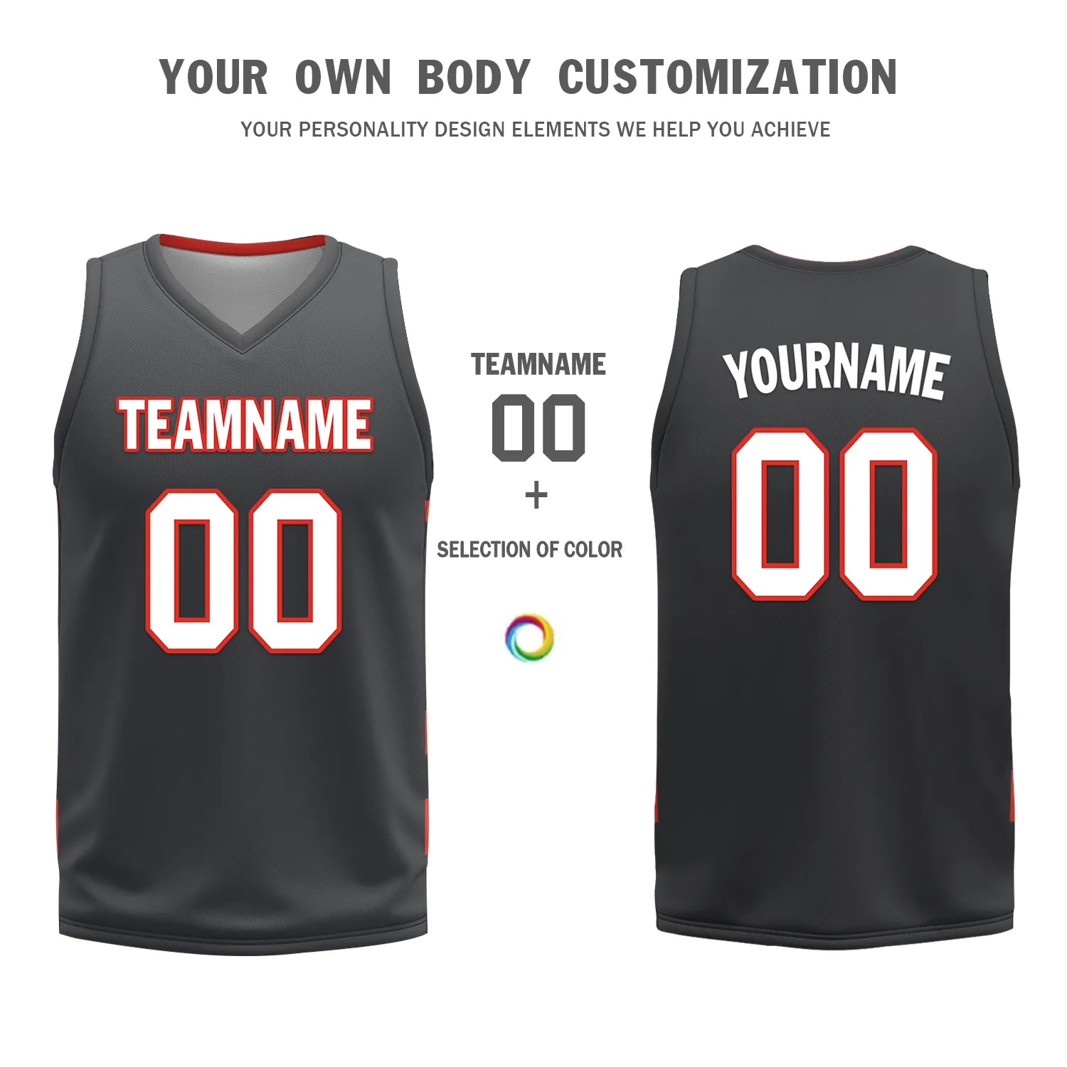 Custom Red Black Classic Style Reversible Basketball Uniform Personalized BBJR-D017038