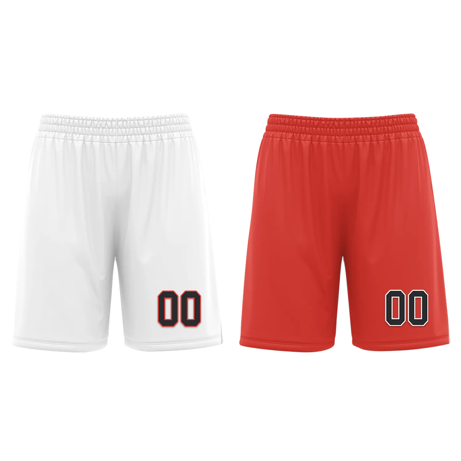 Custom White Red Classic Style Reversible Basketball Uniform Personalized BBJR-D017037