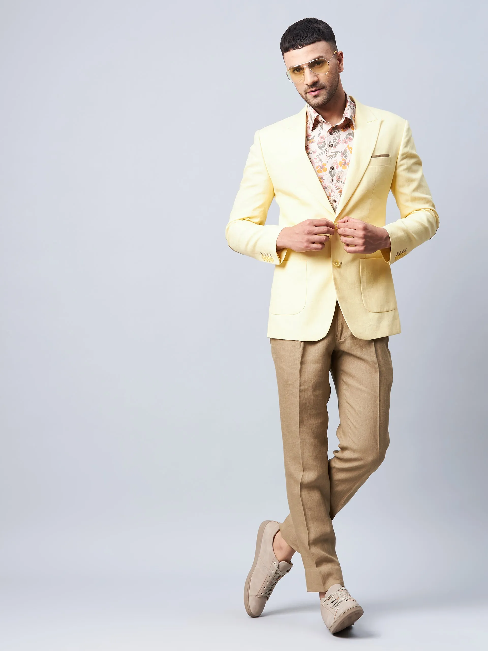 Daffodils Linen Blazer