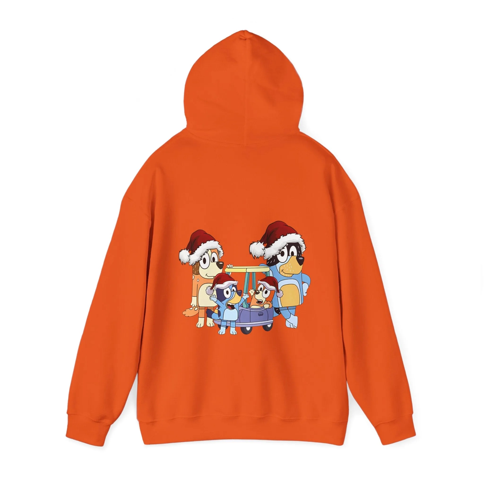 Festive Family Animal Hoodie - Unisex Heavy Blend Sweatshirt with Christmas Design