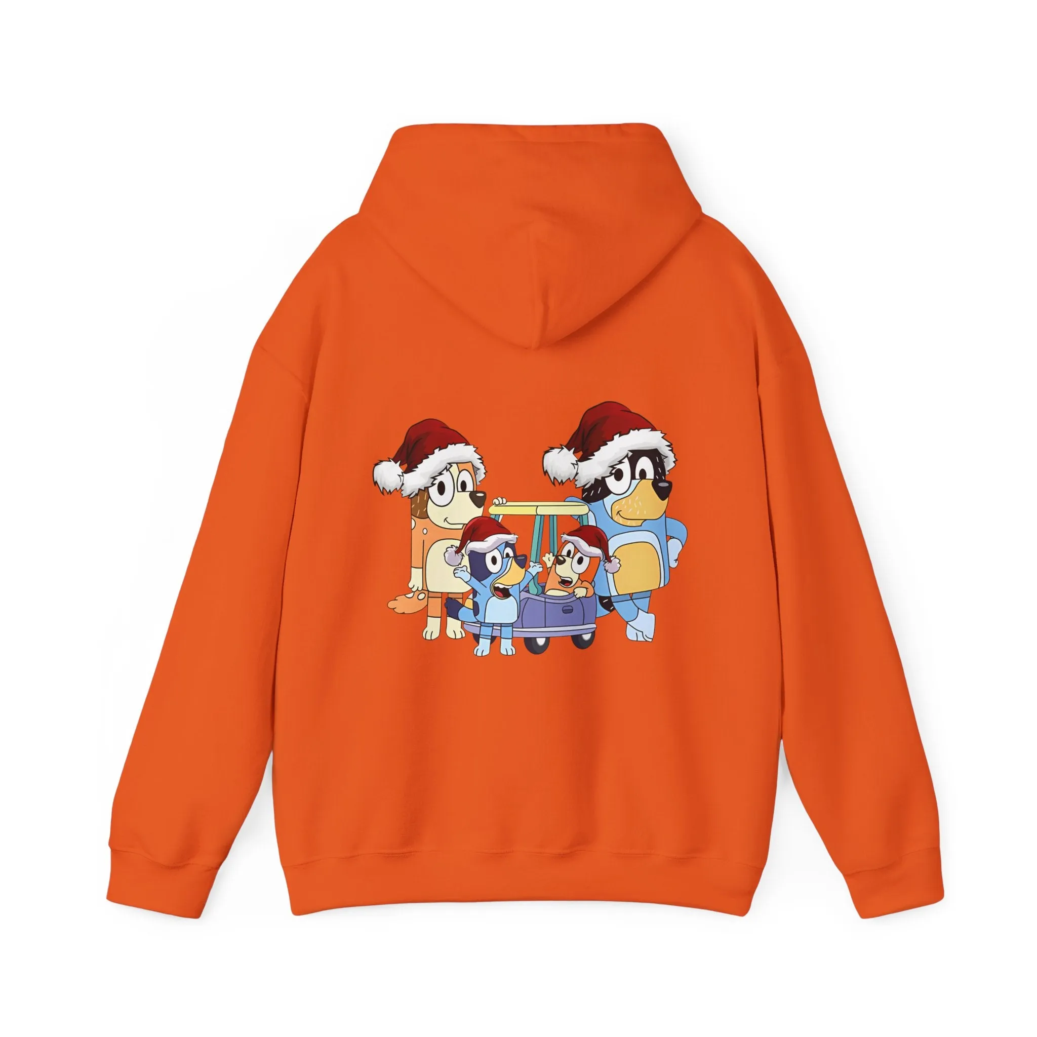 Festive Family Animal Hoodie - Unisex Heavy Blend Sweatshirt with Christmas Design