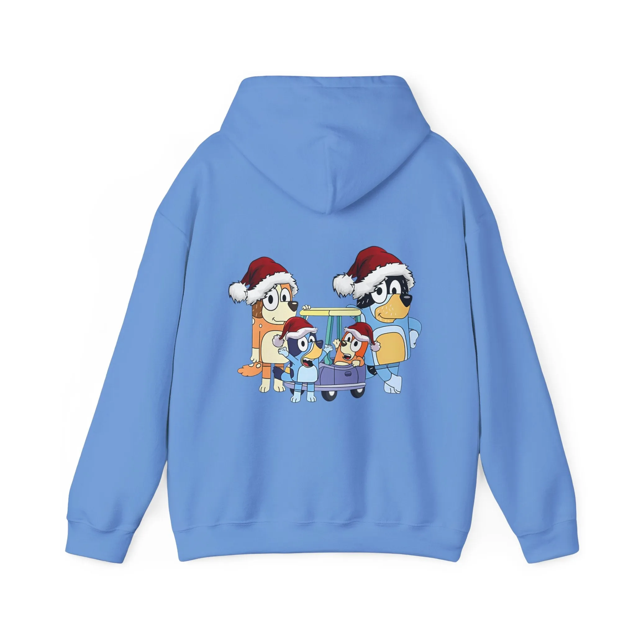 Festive Family Animal Hoodie - Unisex Heavy Blend Sweatshirt with Christmas Design