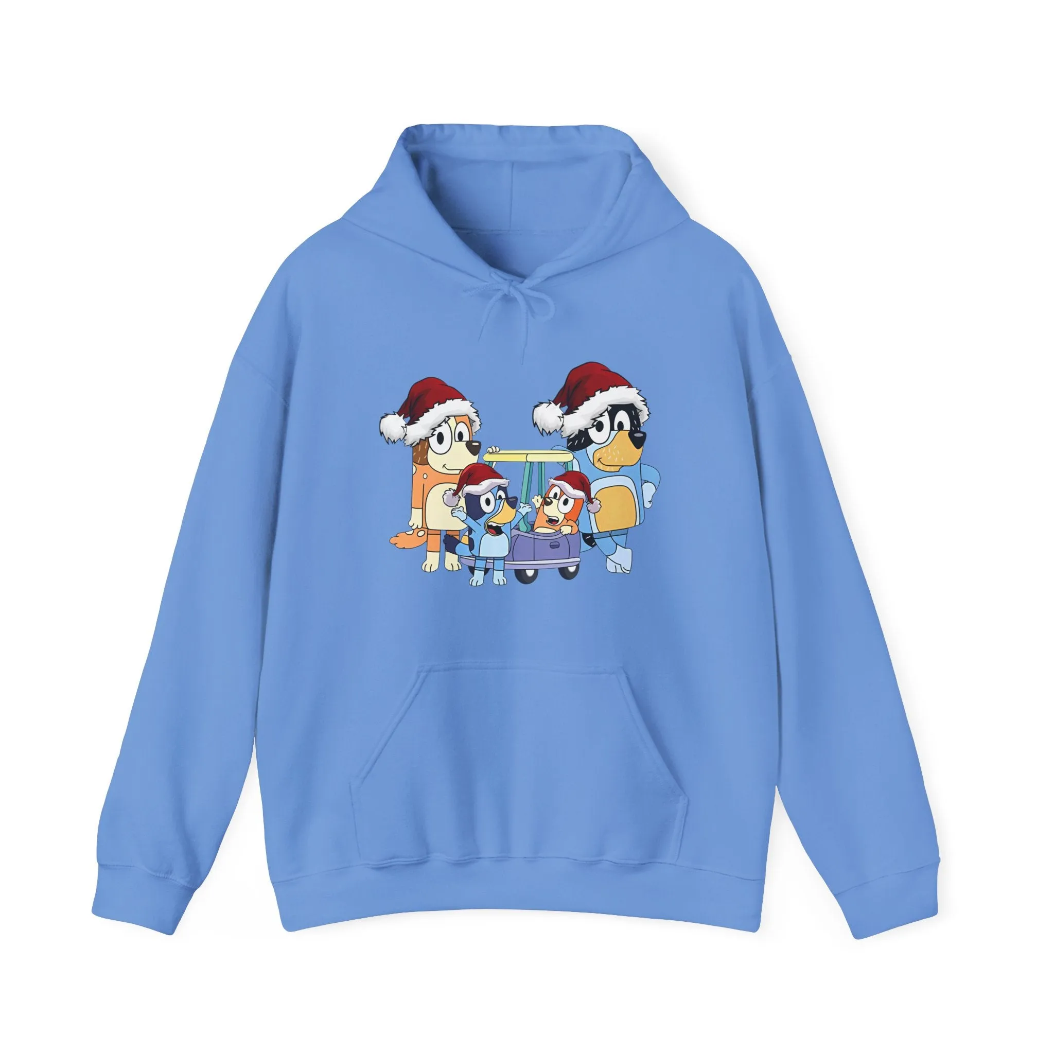 Festive Family Animal Hoodie - Unisex Heavy Blend Sweatshirt with Christmas Design