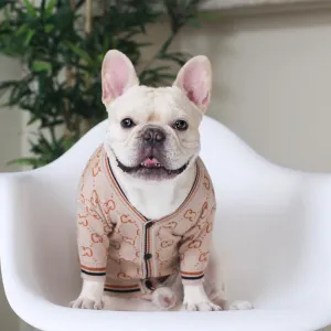 French Bulldog Christmas Cardigan for Winter