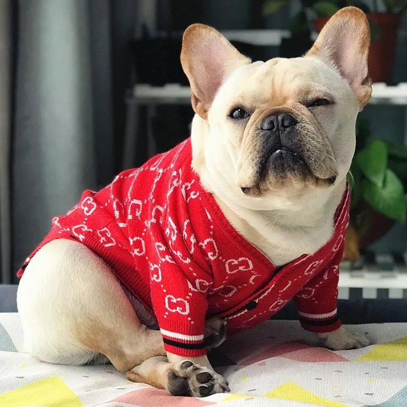 French Bulldog Christmas Cardigan for Winter