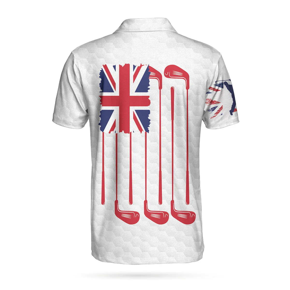 Golf Club United Kingdom Flag Polo Shirt, Great Britain Union Jack Polo Shirt, Uk Golf Shirt For Men Coolspod