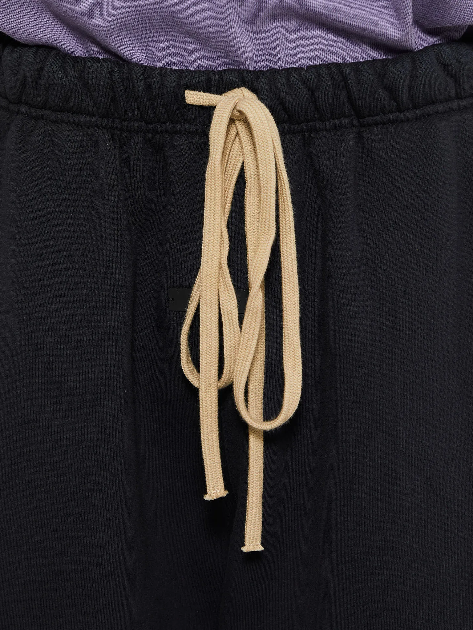 Heavy Fleece Relaxed Sweatpants in Black