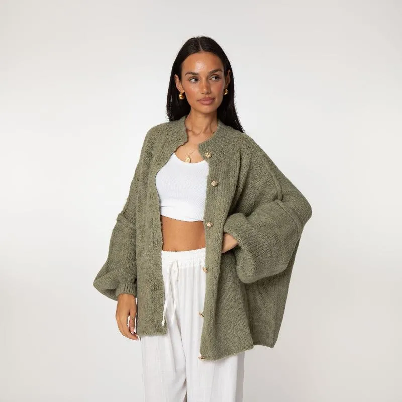 Ivyshape | Cozy Chunk Cardigan