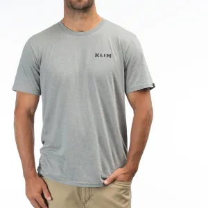 Klim Men's Pinned Tri-Blend Tee Heathered Gray/Golden Brown