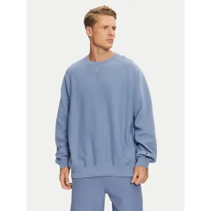 Light Blue Raglan Sleeves Oversized Sweatshirt