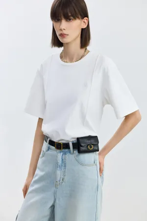 LILY Versatile Casual White T-shirt