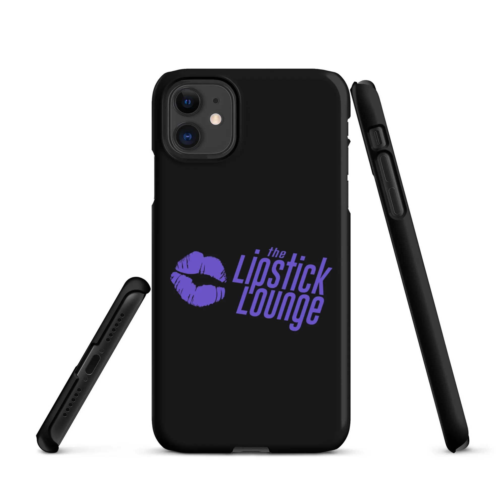 Lipstick Lounge Purple Logo Phone Case for iPhone