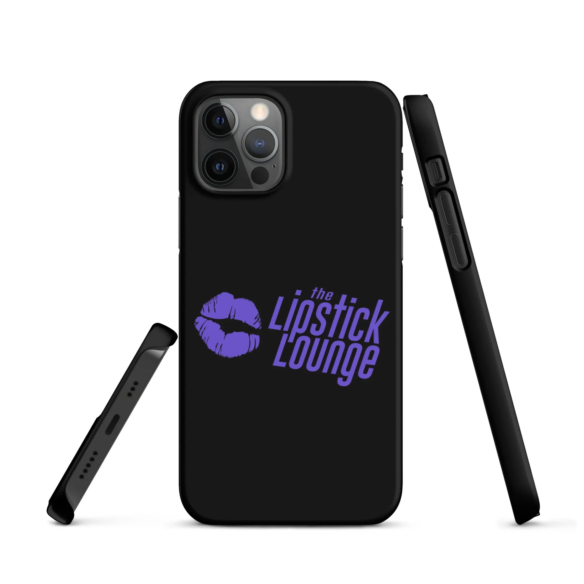 Lipstick Lounge Purple Logo Phone Case for iPhone