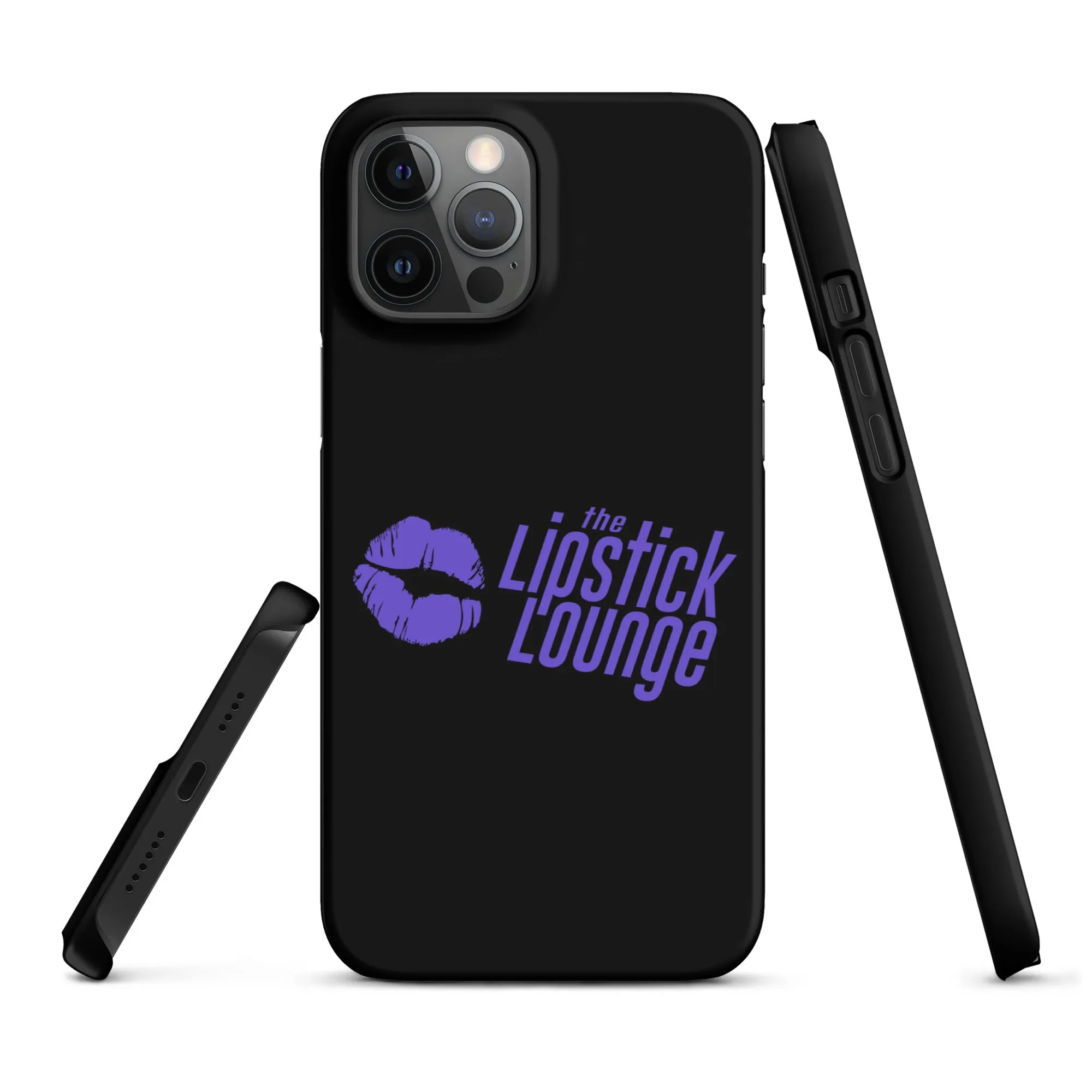 Lipstick Lounge Purple Logo Phone Case for iPhone