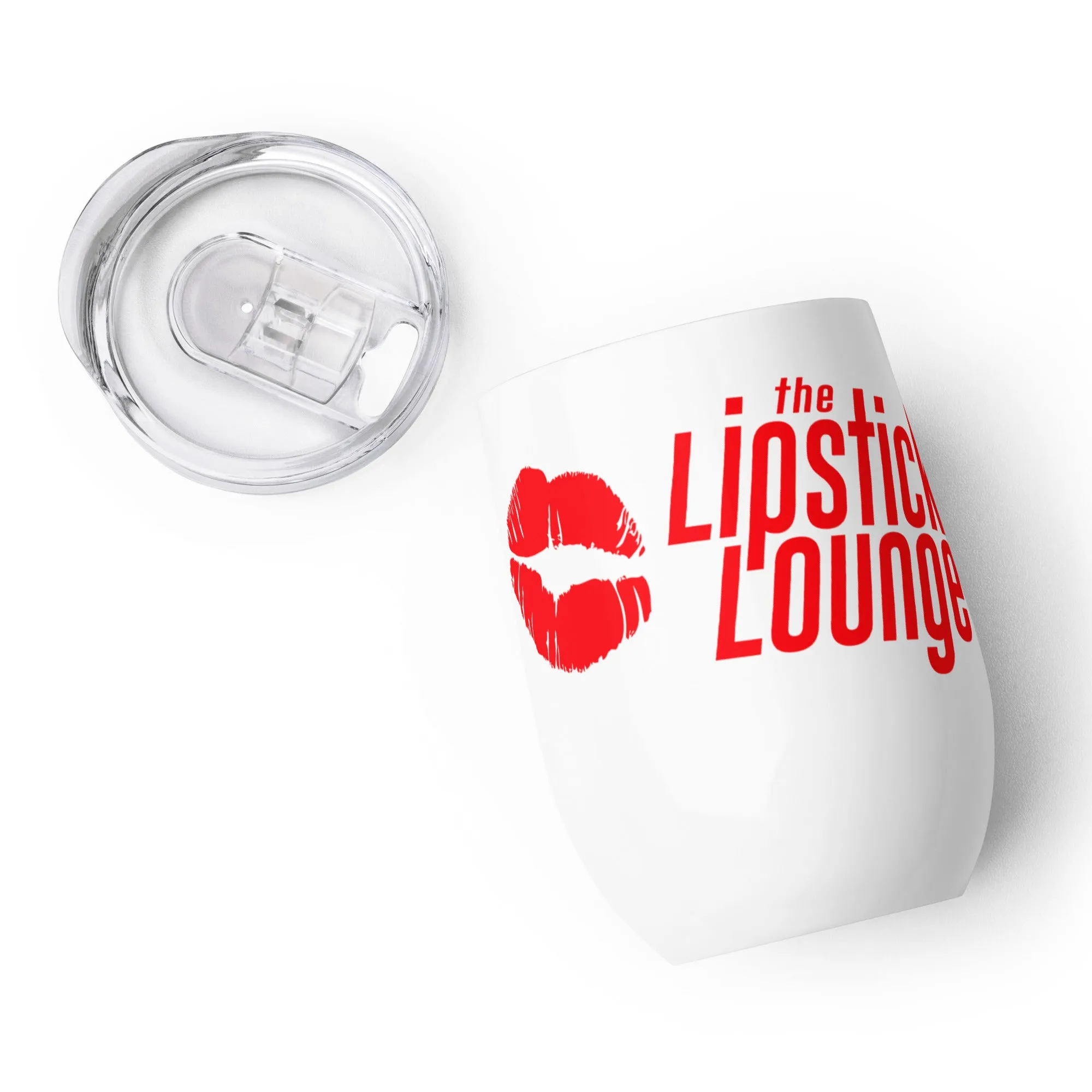 Lipstick Lounge Red Logo Wine Tumbler