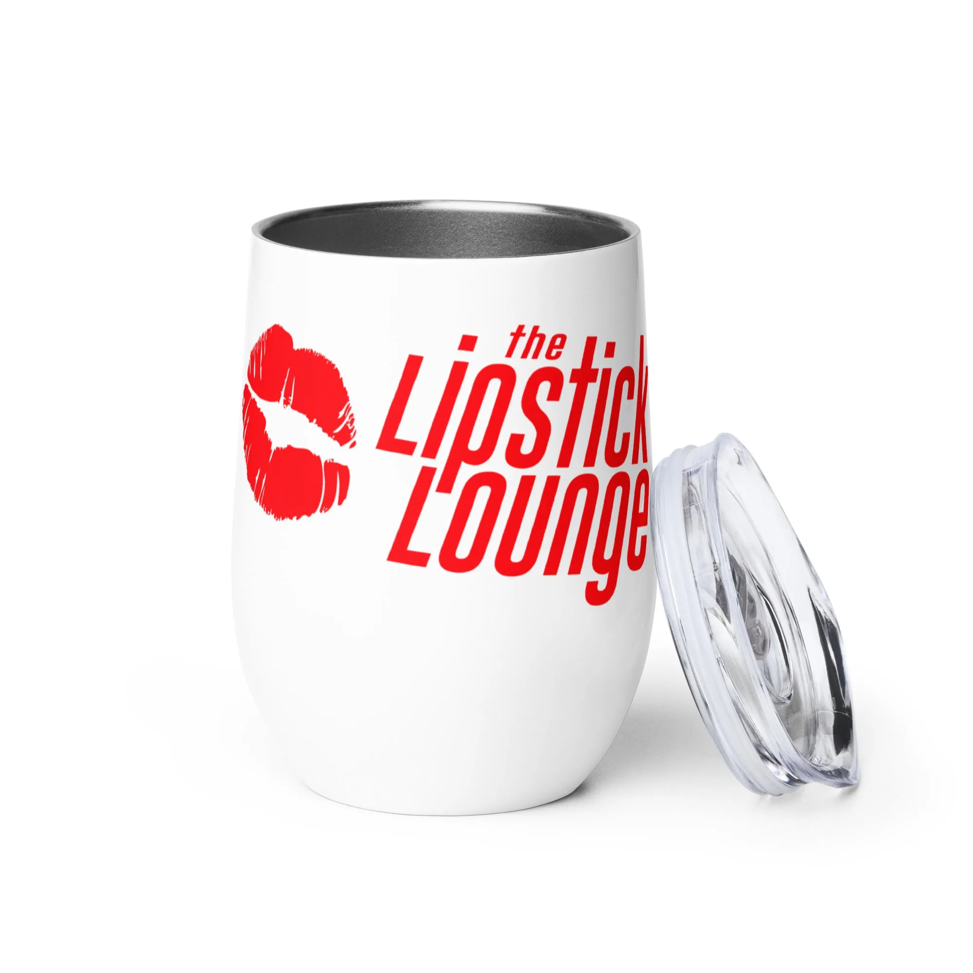 Lipstick Lounge Red Logo Wine Tumbler