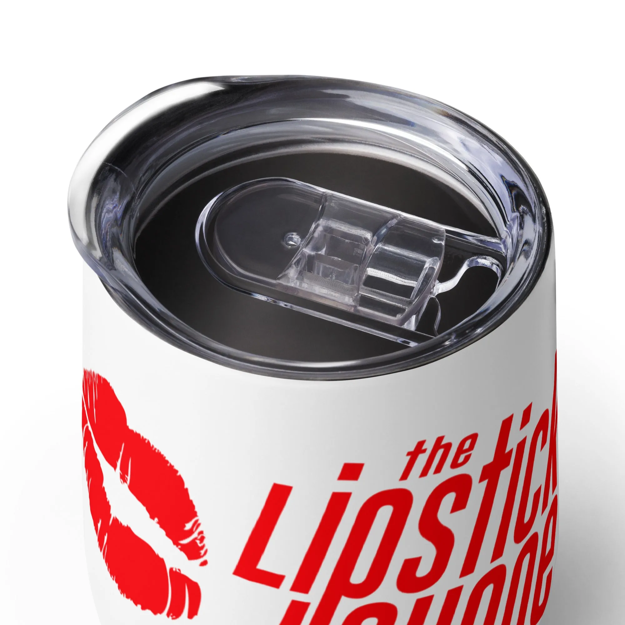 Lipstick Lounge Red Logo Wine Tumbler