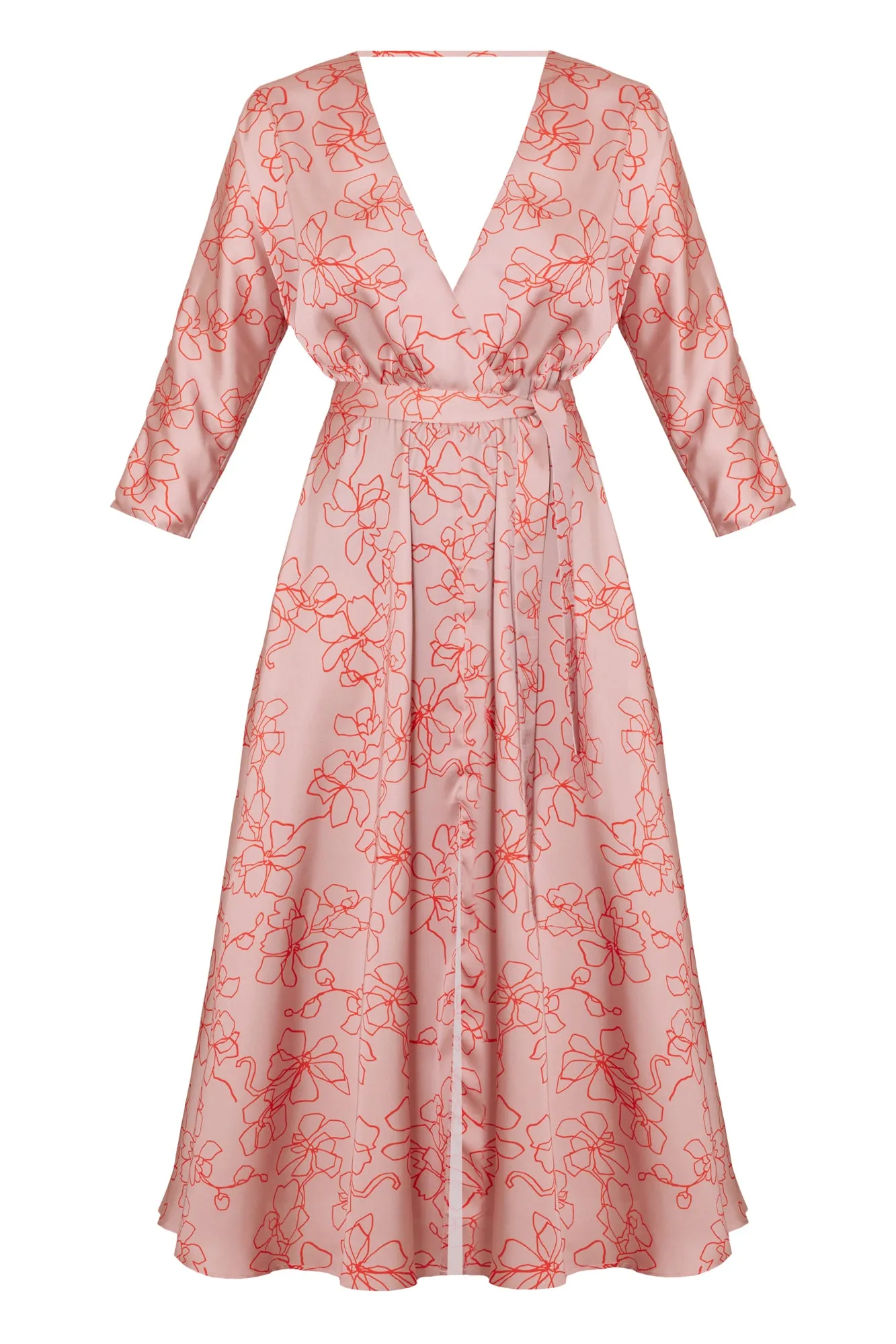 LUCIA pastel pink floral dress