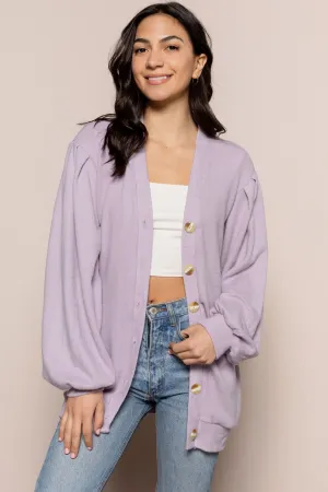 Maddy Cardigan in Purple