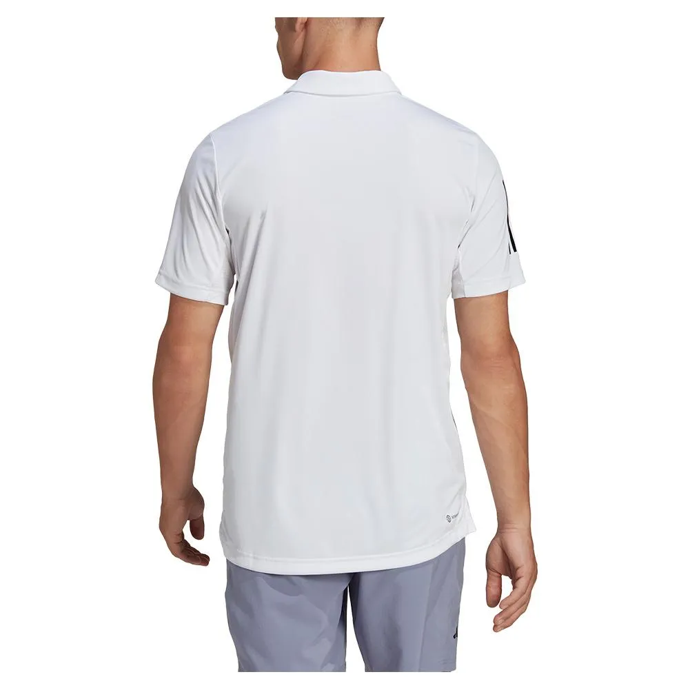 Men's Club 3-Stripe Tennis Polo White