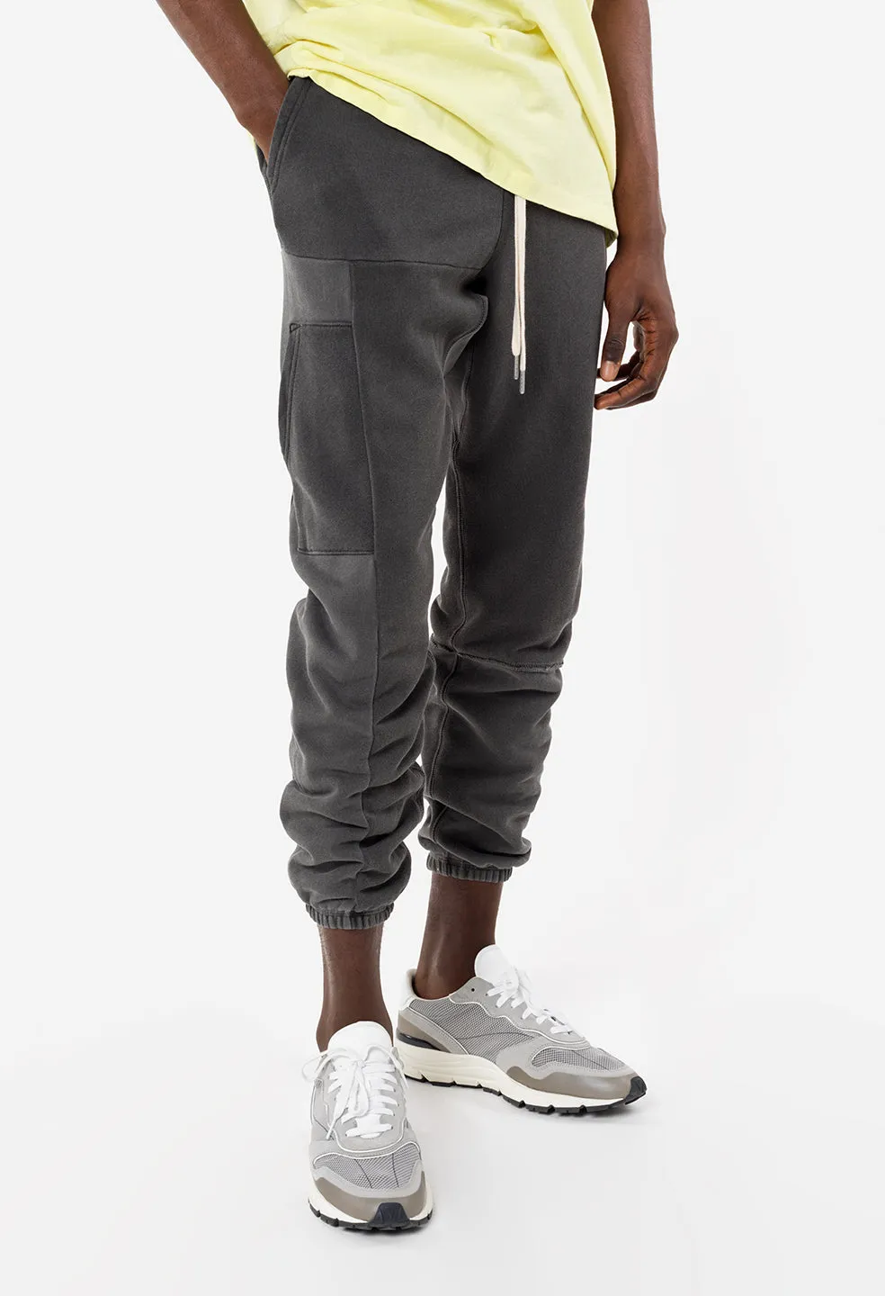 Reconstructed LA Sweatpants / Washed Black