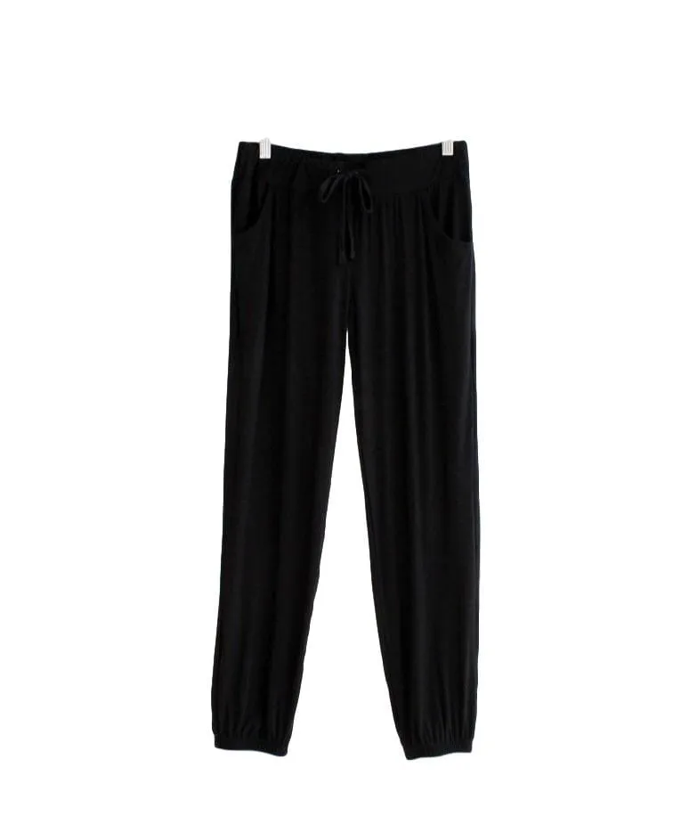 Solid Mid-Waist Lounge Sweatpants