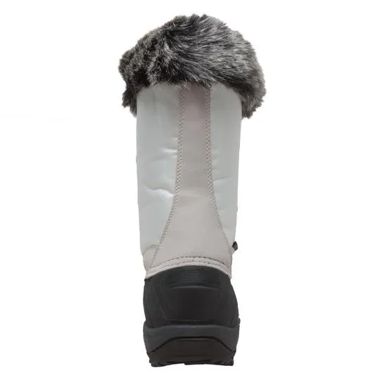 Women's Nylon Winter White Leather Boots