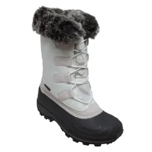 Women's Nylon Winter White Leather Boots