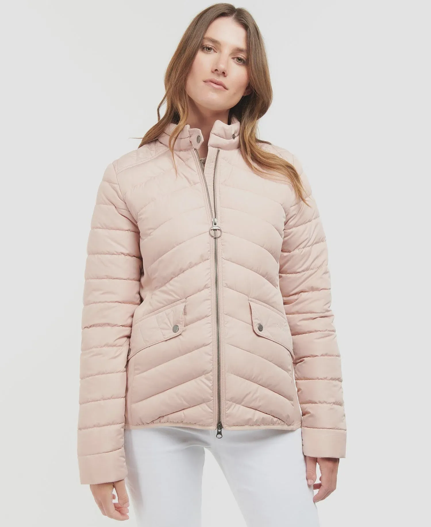 Women's Stretch Cavalry Quilted Jacket - Rose Dust