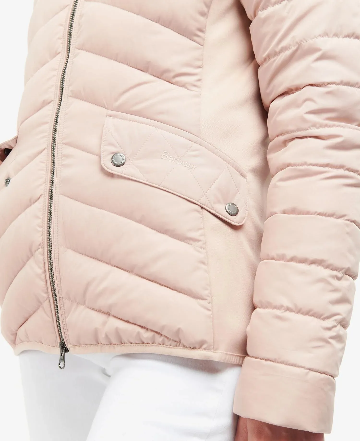 Women's Stretch Cavalry Quilted Jacket - Rose Dust