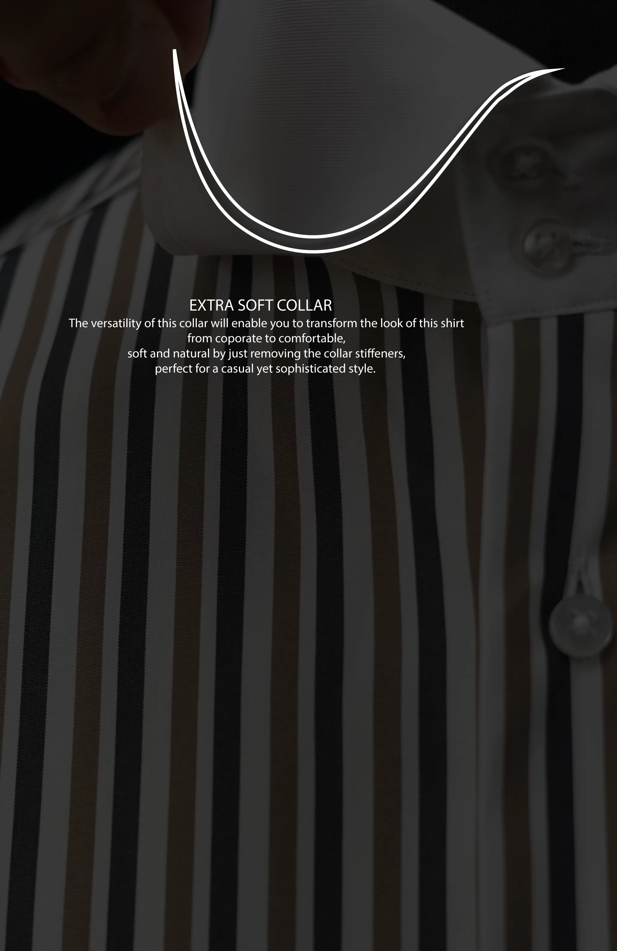 Zora Double Cuff Cotton Dress Shirt